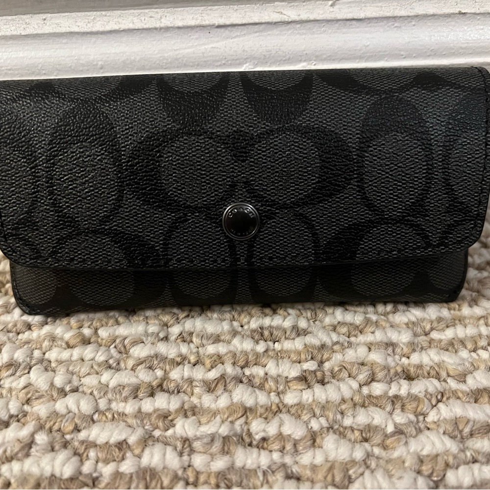 Coach Sunglass Case In Signature Canvas